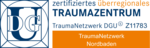 Das Bild zeigt das Logo des Überregionalen Traumazentrums und der TNW Nordbaden im TraumaNetzwerk DGU® 